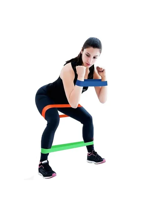 Pilates Squat Aerobik Direnç Lastiği 5 Li Paket