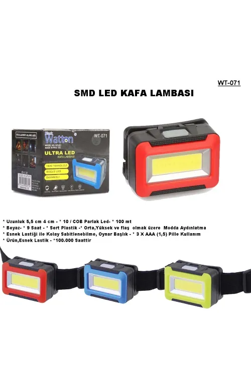 Pilli Kafa Lambası  Wt-071