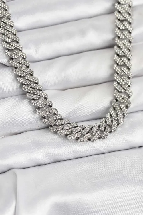 ietaks™ Pirinç Cuba Chain Gurmet Model Kolye