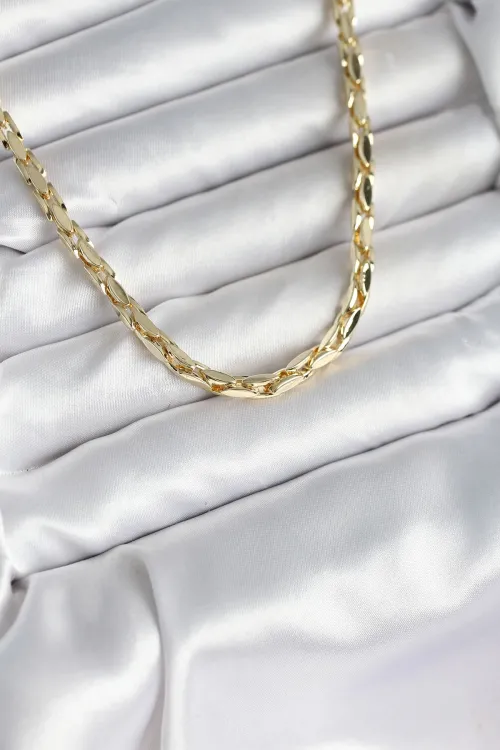 ietaks™ Pirinç Gold Renk 60 cm Zincir Kadın Kolye