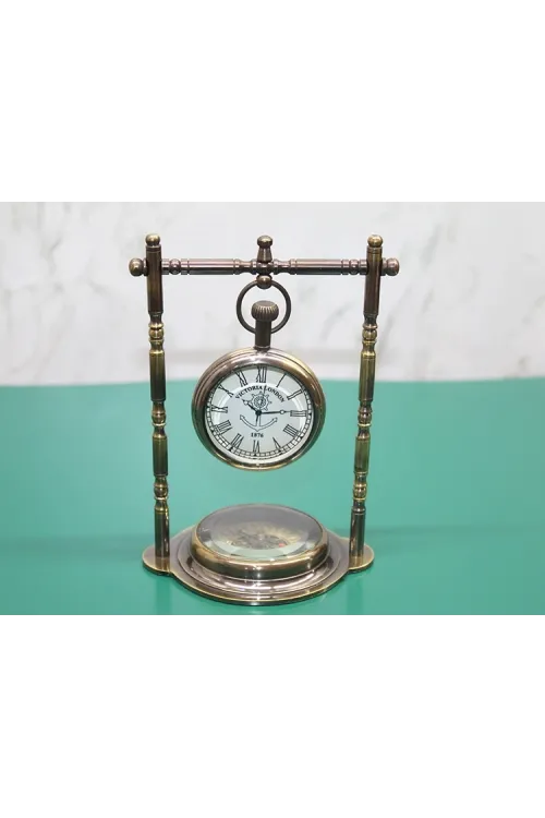Pirinç Masa Üstü Saat 16194