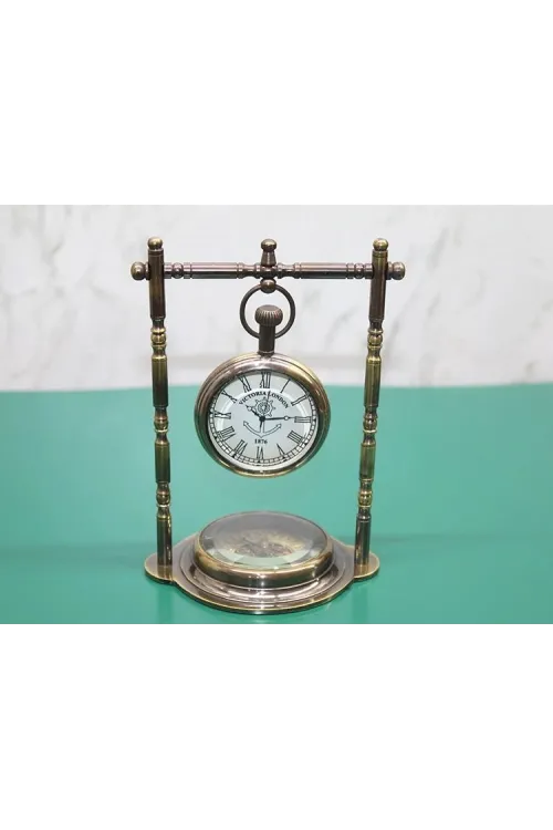 Pirinç Masa Üstü Saat 16194