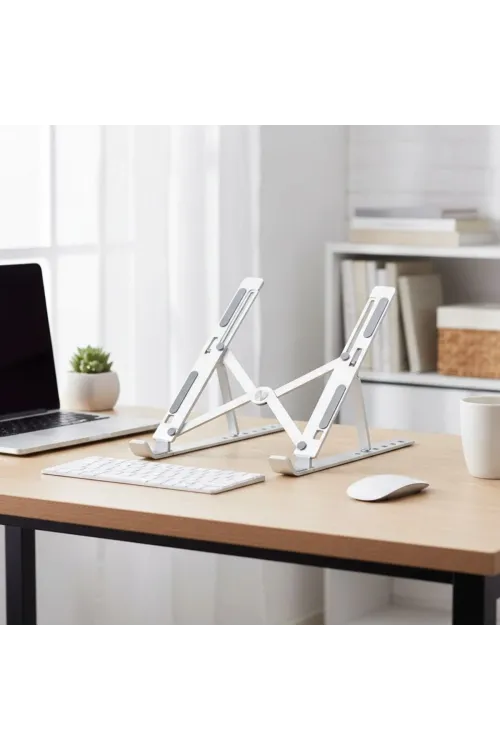 Plastik Katlanır Tablet Standı – Ayarlanabilir Açılı, Taşınabilir Masaüstü Telefon Ve Tablet Tutucu Stand