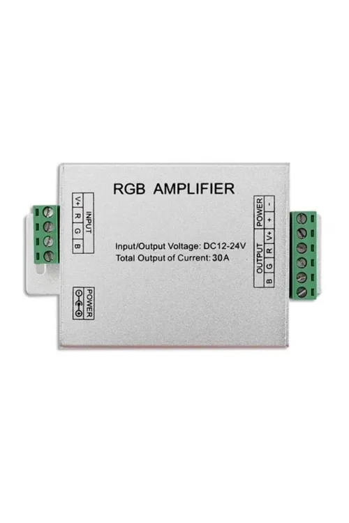 PM-4877 12 Volt - 24 Volt 30 Amper RGB Şerit Led Amplifier (Repeater)