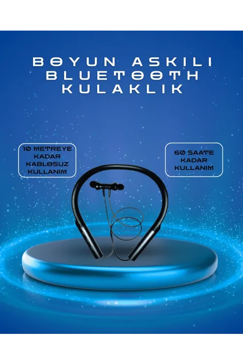 Polygold Pg-100 Type-c Şarjlı Bluetooth Kulaklık – Boyun Askılı, Uzun Pil Ömürlü, Mikrofonlu