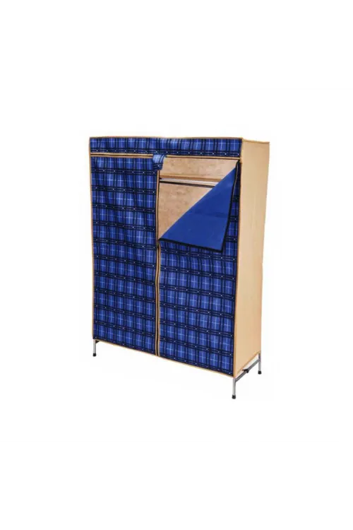Portatif Gardrop Metal İskelet - Bez Örtü 42x105cm