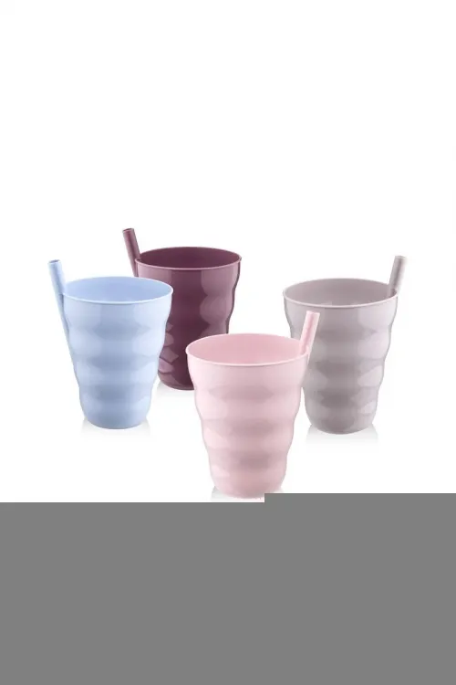 Poşetli Pipetli 3lü Bardak Ur 3181