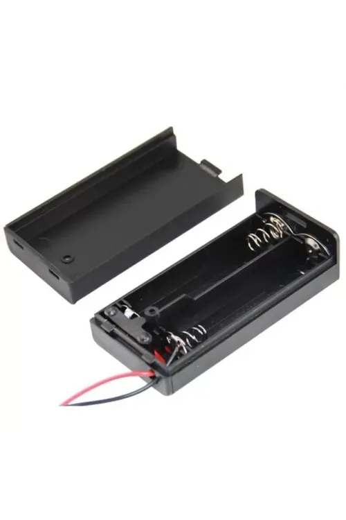 Powermaster  2li AA Kapaklı Switchli Pil Yuvası (IC-233C