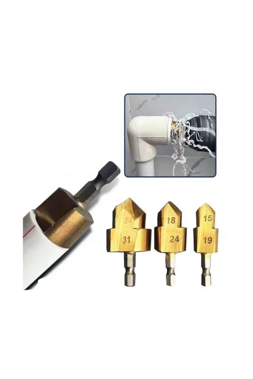PPRC Boru Genişletme ve Delme Bits Uçlu Matkap Seti DMX4760