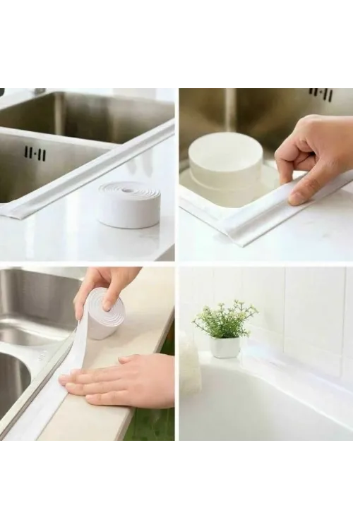 Pratik 145 Gr Beyaz Su Sızdırmaz Lavabo Kenar Bandı (3.2m)