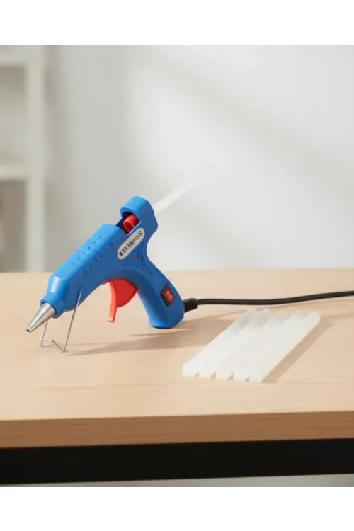 Pratik Kullanımlı 20w Silikon Tabancası 7.5 Mm Silikon Uyumlu 5 Adet Hediye Silikon