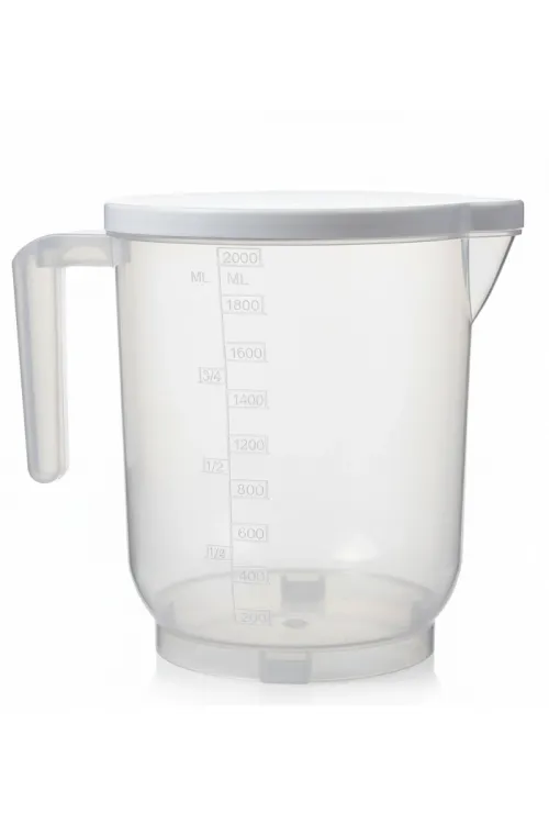 Pratik Mutfak Ölçü Kabı - 2 Litre Dereceli Şeffaf Hazne Bpa Free