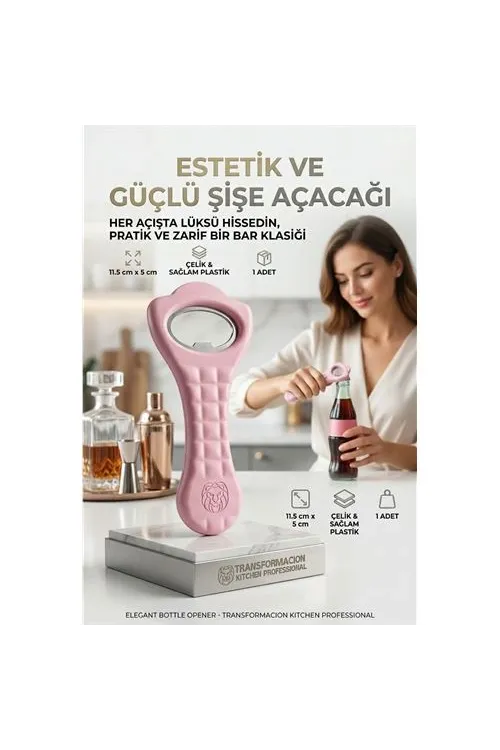 Pratik Şişe Açacağı | Ergonomik Barmen Tipi Sağlam Gazoz ve İçecek Açacağı 723196