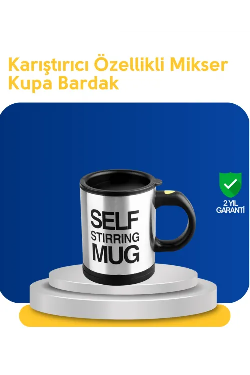 Pratik Ve Dayanıklı Termos Kupa | Tek Tuşla Otomatik Karıştırma