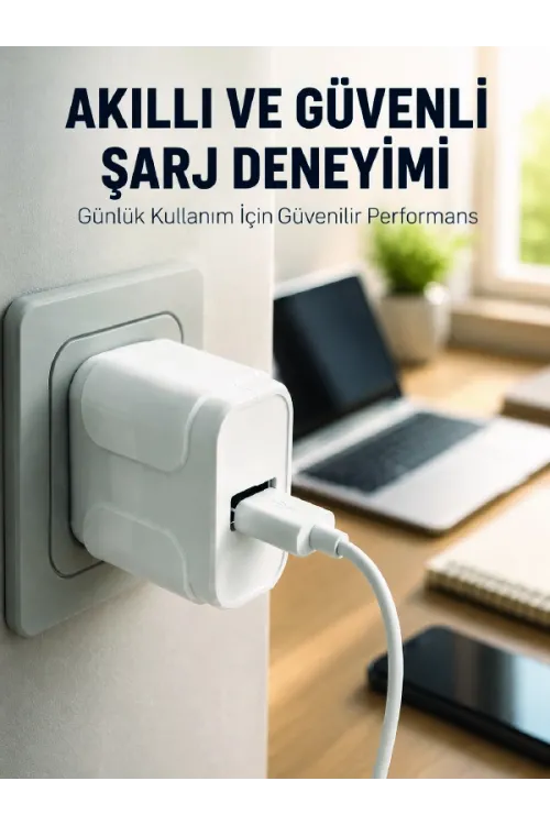 Pratik Ve Kompakt Tasarımlı 12w Usb Telefon Şarj Adaptörü