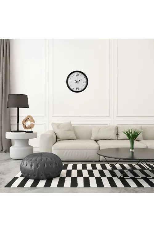 Precision Black 40 Cm Metal Duvar Saati