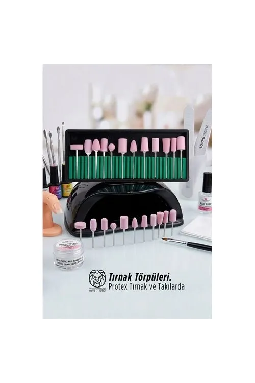 Professional 12 Parça Protez Jel Tırnak Manikür Pedikür Freze Ucu Seti 722927
