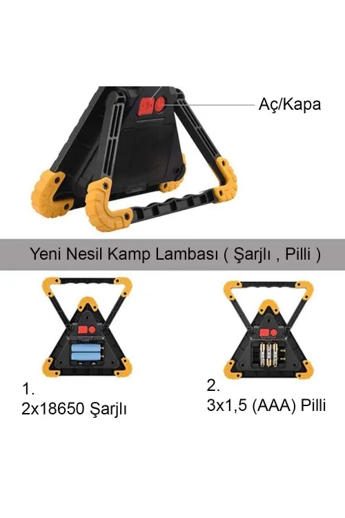 Profesyonel Kamp - Araba Lambası Bm-610/ Wt