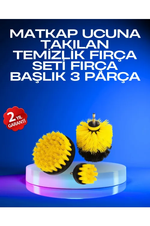 Profesyonel Matkap Ucu Temizlik Fırçası 3’lü Set