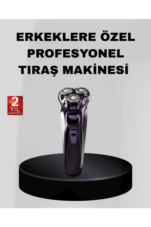 Profesyonel Şarjlı Tıraş Makinesi Ayarlanabilir Başlıklı Kablosuz