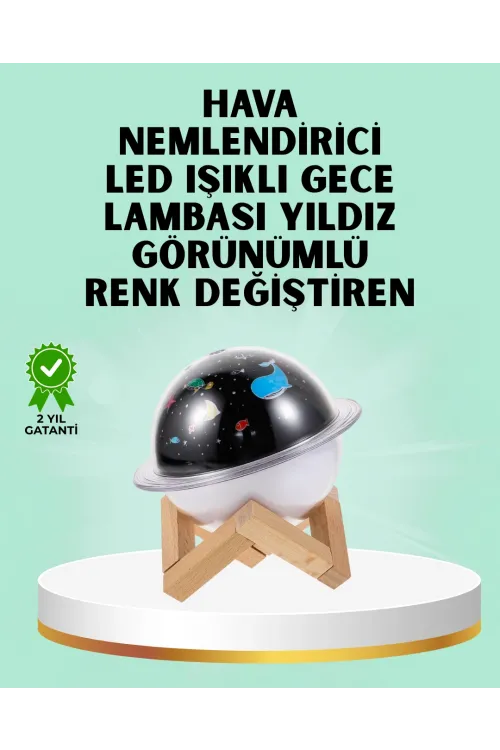 Projektör Işığı Bulunan Usb Bağlantılı Mini Aromaterapi Destekli Hava Nemlendirici