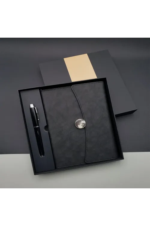 Promosyon Defter Kalem Seti Siyah Renk