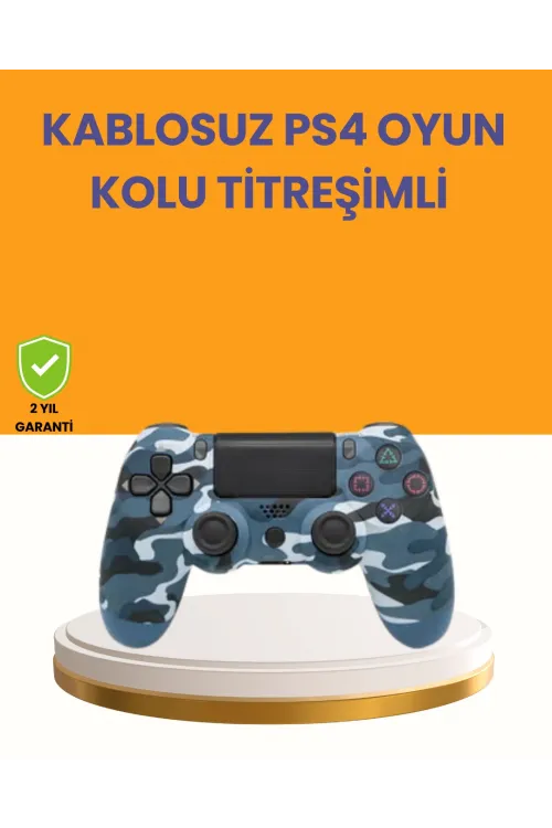 Ps4 Kablosuz Oyun Kolu Gecikmesiz Bağlantılı Ergonomik Tasarımlı