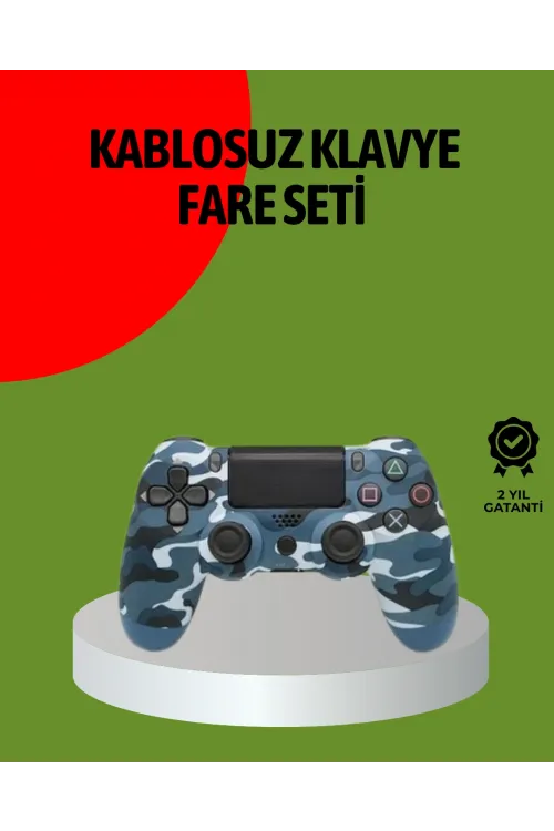 Ps4 Kablosuz Oyun Kolu Gecikmesiz Bağlantılı Ergonomik Tasarımlı