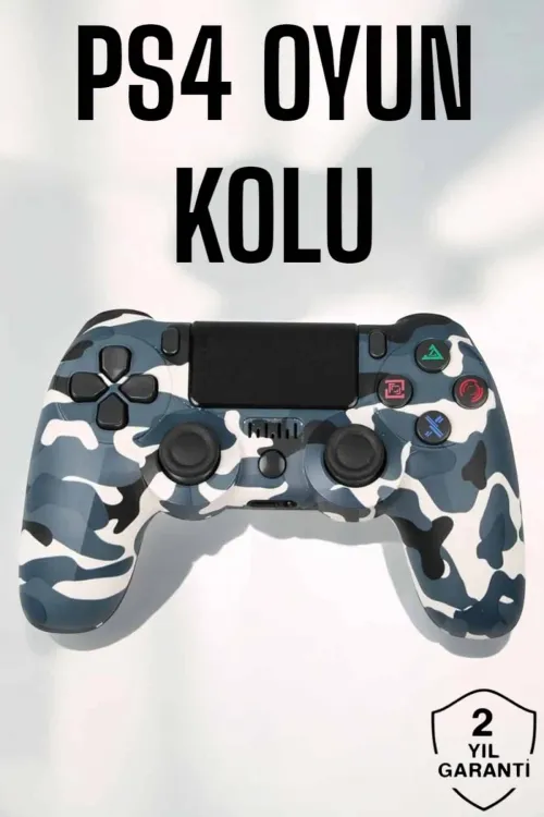 Ps4 Oyun Kolu Kamuflaj Desenli Joystick