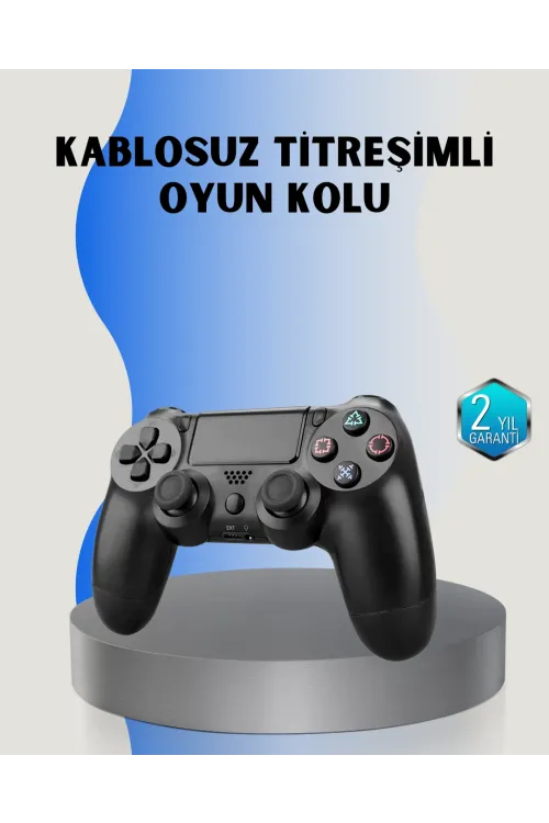 Ps4 Uyumlu Kablosuz Oyun Kolu – Gerçekçi Titreşimli Geri Bildirim