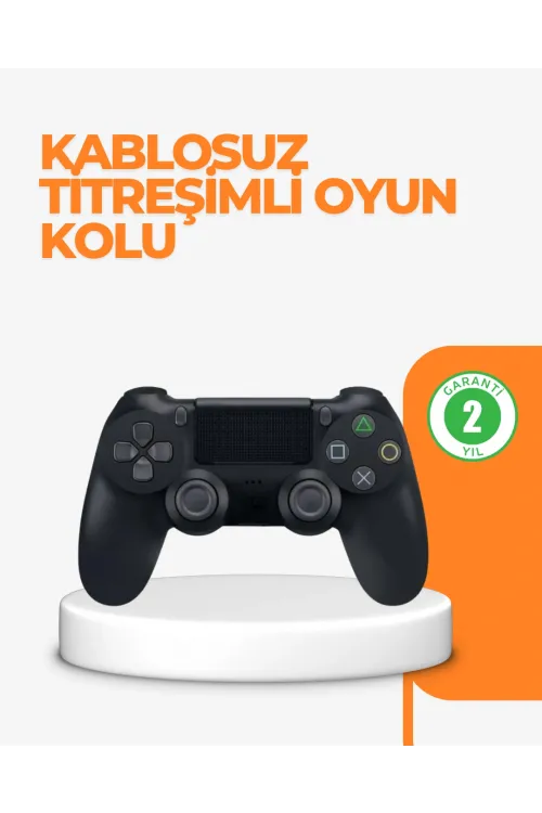 Ps4 Uyumlu Kablosuz Oyun Kolu – Titreşimli, Şarjlı Ve Ergonomik