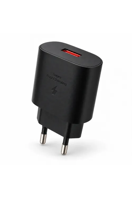 QC 3.0 Tek USB-A Hızlı Şarj Başlığı Siyah