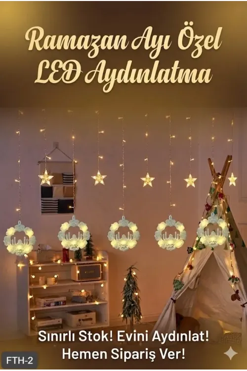 Ramazan Perde LED Işık 3 Metre