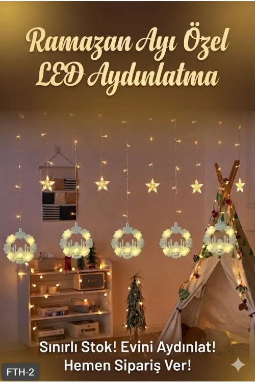 Ramazan Perde LED Işık 3 Metre