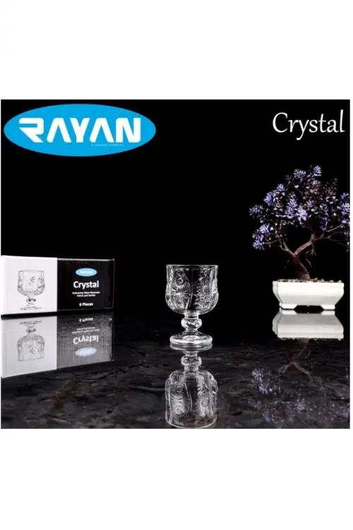 Rayan Crystal 6lı Kahve Yanı Bardak mudanis
