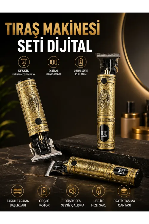 Rd 378 Çizik Tıraş Makinesi Seti Dijital