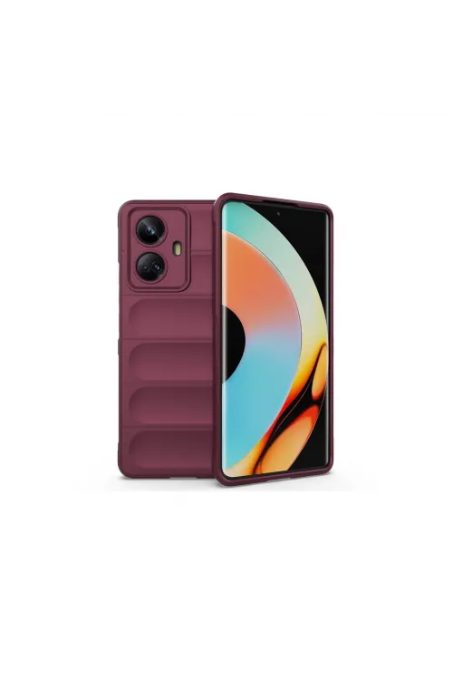 Realme 10 Pro 5g Kılıf Optimum Silikon - Bordo