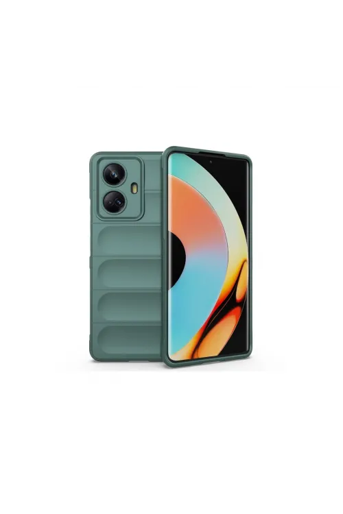 Realme 10 Pro 5g Kılıf Optimum Silikon - Koyu Yeşil