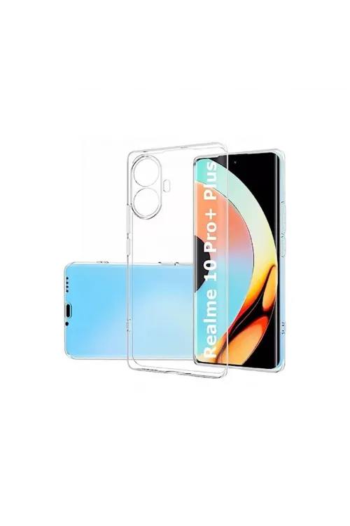 Realme 10 Pro Plus 5g Kılıf Lüx Şeffaf Silikon
