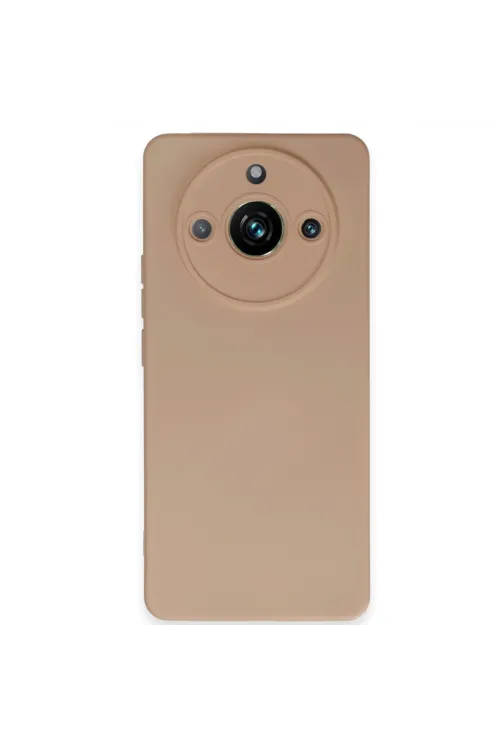 Realme 11 Pro Kılıf Nano İçi Kadife Silikon - Pudra
