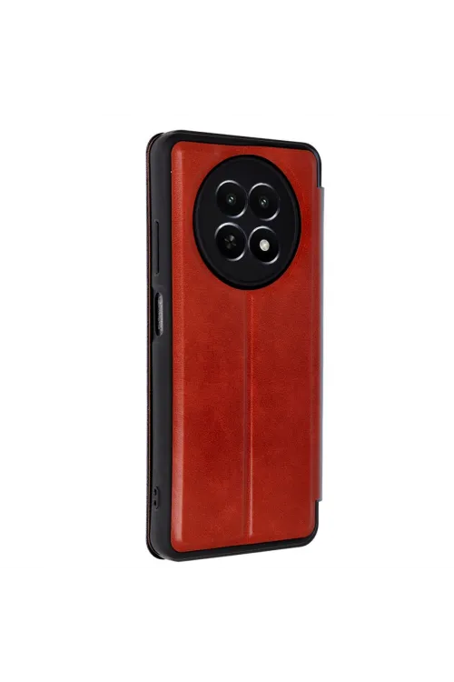 Realme 12 5g Kılıf Flip Cover - Kırmızı