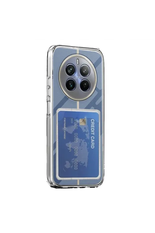 Realme 12 Pro Kılıf Kart Şeffaf Silikon - Şeffaf