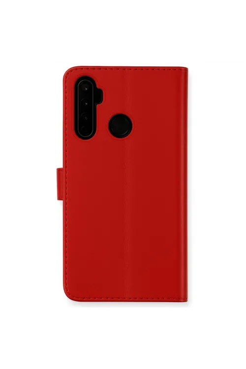 Realme 6i Kılıf Trend S Plus Kapaklı Kılıf - Kırmızı