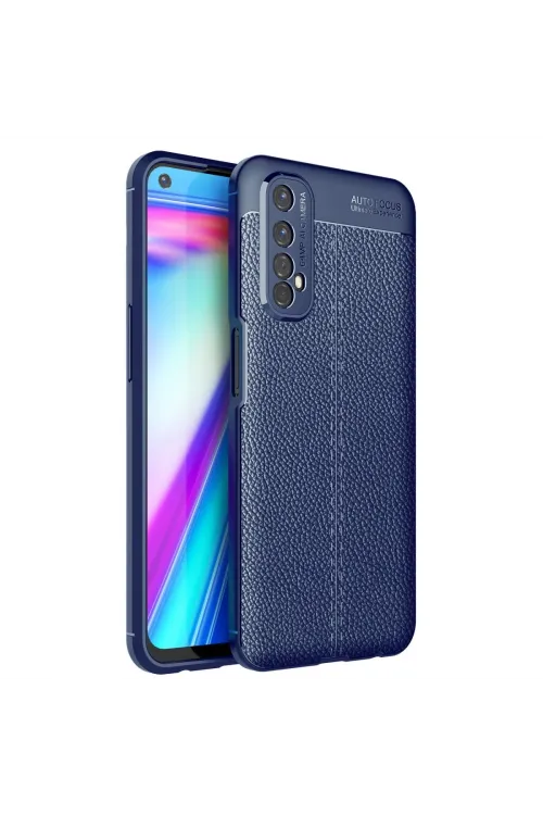Realme 7 Kılıf Auto Focus Kapak - Lacivert