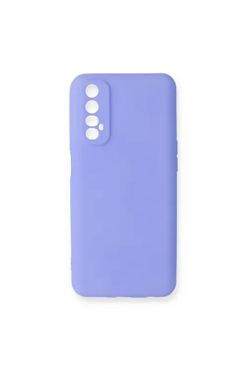 Realme 7 Kılıf First Silikon - Lila