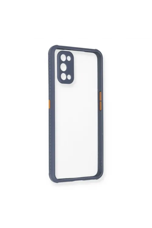 Realme 7 Pro Kılıf Miami Şeffaf Silikon - Gri
