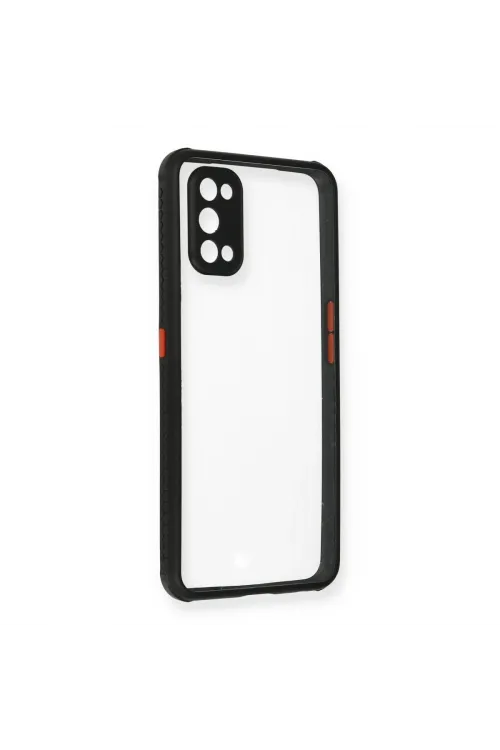 Realme 7 Pro Kılıf Miami Şeffaf Silikon - Siyah