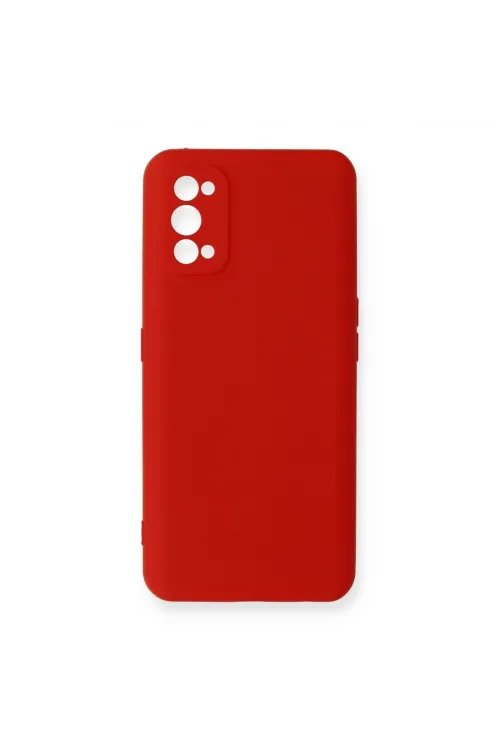 Realme 7 Pro Kılıf Nano İçi Kadife Silikon - Kırmızı