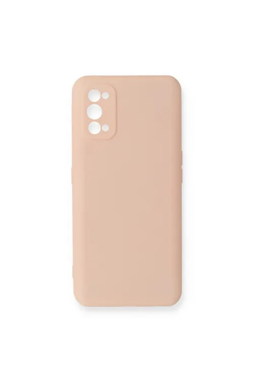 Realme 7 Pro Kılıf Nano İçi Kadife Silikon - Pudra