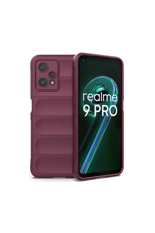 Realme 9 Pro 5g Kılıf Optimum Silikon - Bordo
